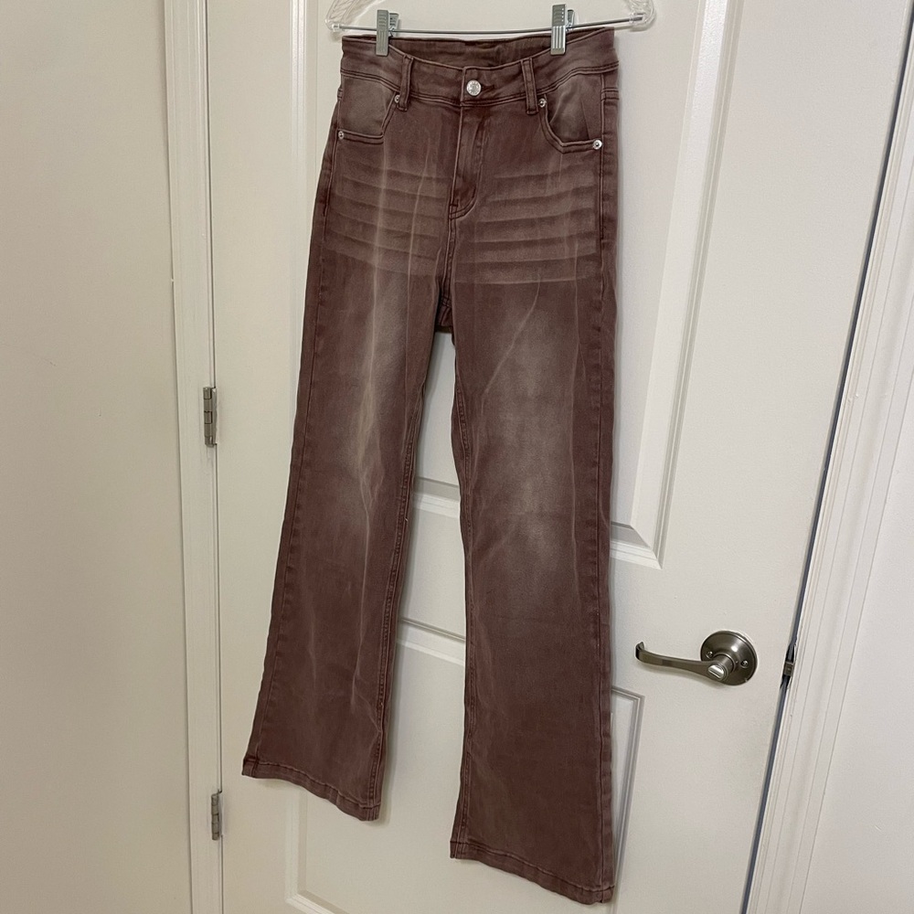 Flared Stretch Demin Pants from Amazon